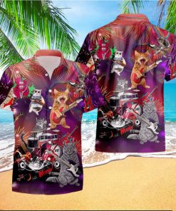 Rocker Cat Hawaii Shirt