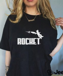 Rocket Raccoon X Puma Leaping Raccoon logo shirt