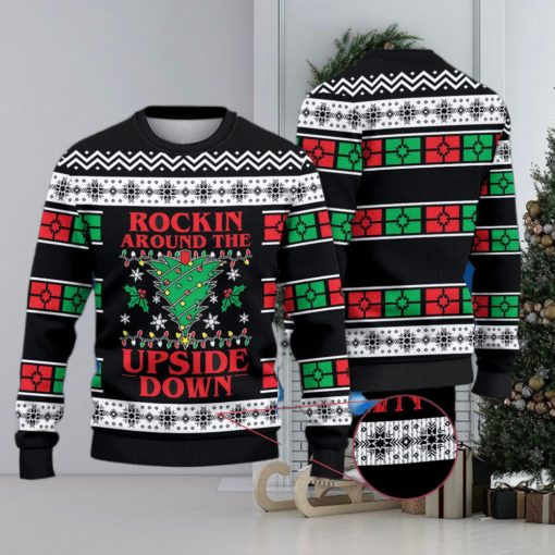 Rockin Around The Upside Down Christmas 3D All Over Printed Ugly Christmas Sweater