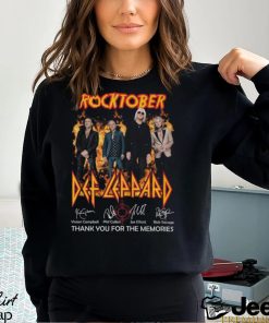 Rocktober Def Leppard Thank You For The Memories Unisex T Shirt