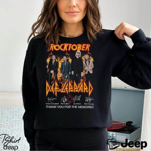 Rocktober Def Leppard Thank You For The Memories Unisex T Shirt