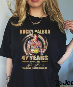 Rocky Balboa 46 Years 1976 2023 Thank You For The Memories T Shirt