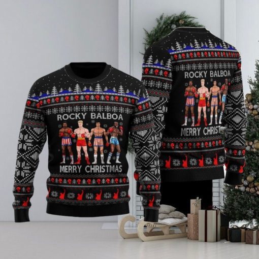 Rocky Balboa Ugly Christmas Sweater Christmas Holiday Gift For Men And Women