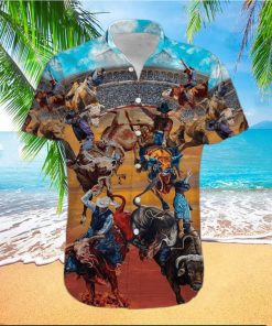 Rodeo Life Is The Best Life Bull Riding Unisex Hawaiian Aloha Shirts