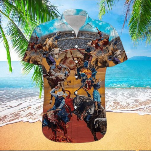 Rodeo Life Is The Best Life Bull Riding Unisex Hawaiian Aloha Shirts