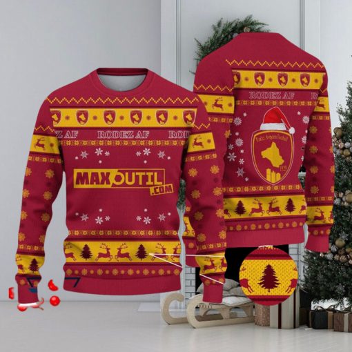 Rodez Aveyron Football Ugly Christmas Sweater Ideal Gift For Fans