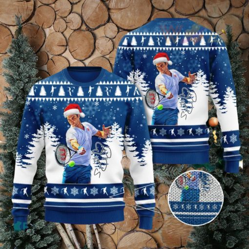 Roger Federer Christmas 3D Sweater