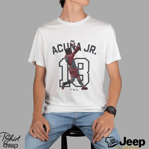 Ronald Acuña Jr. Atlanta Braves Double Play Name & Number Shirt