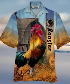 Rooster Colorful Unique Design Unisex Hawaiian Shirt