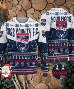 Ross County F.C. 3D Ugly Christmas Sweater Christmas Holiday Gift Custom Name For Men And Women