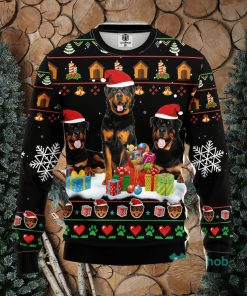 Rottweiler 2 Ugly Christmas Sweater Amazing Gift Men And Women Christmas Gift