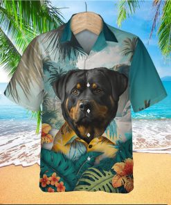 Rottweiler Strength 3D Hawaiian Shirt Tropical Beach Vibe