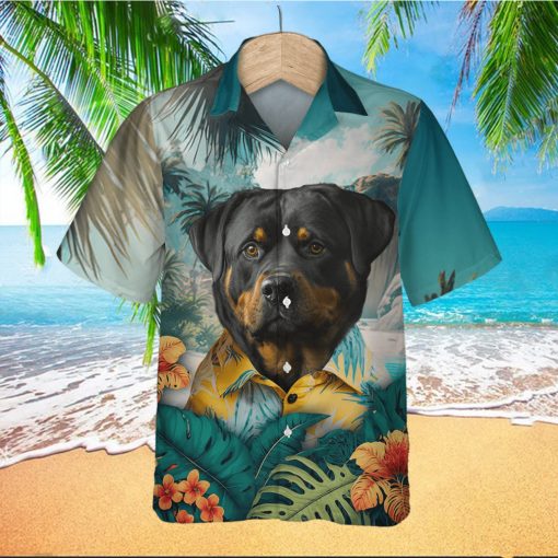 Rottweiler Strength 3D Hawaiian Shirt Tropical Beach Vibe