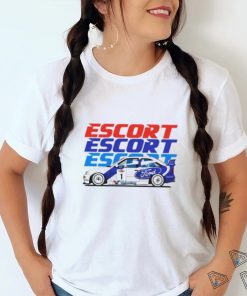 Round Neck T Shirt Unisex   Ford Escort Rs Cosworth Rally Car