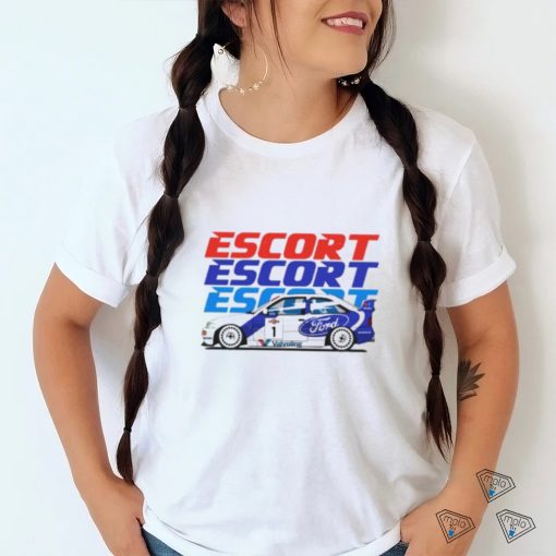 Round Neck T Shirt Unisex   Ford Escort Rs Cosworth Rally Car