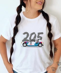 Round Neck T Shirt Unisex   Peugeot 205 T16