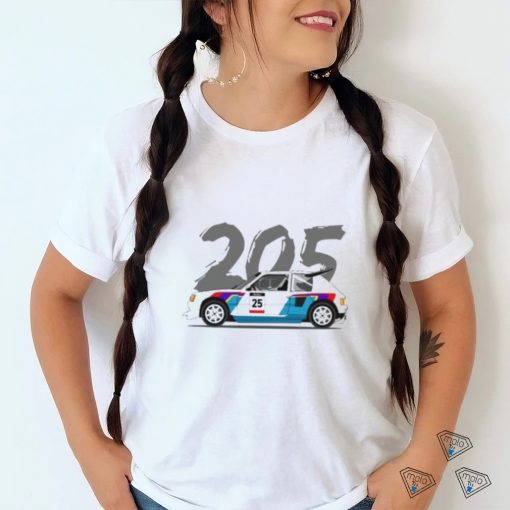 Round Neck T Shirt Unisex   Peugeot 205 T16