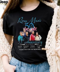 Roxy Music 53th anniversary 1970 2023 thank you for the memories signatures shirt