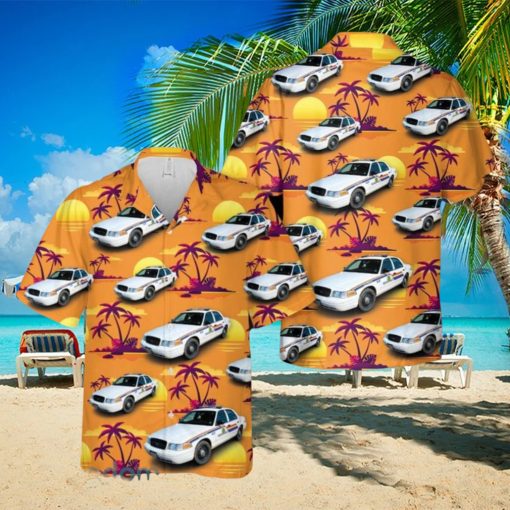 Royal Canadian Mounted Police Ford Crown Victoria Hawaiian Shirt Summner Vacation Shirt
