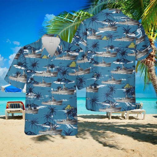 Royal Canadian Navy Bay class minesweeper Hawaiian Shirt Summner Vacation Shirt