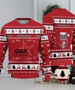 Royal Excel Mouscron 3D Ugly Christmas Sweater For Men And Women Sport Fans