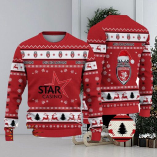 Royal Excel Mouscron 3D Ugly Christmas Sweater For Men And Women Sport Fans