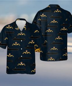 Royal Navy Dolphins Badge Hawaiian Shirt