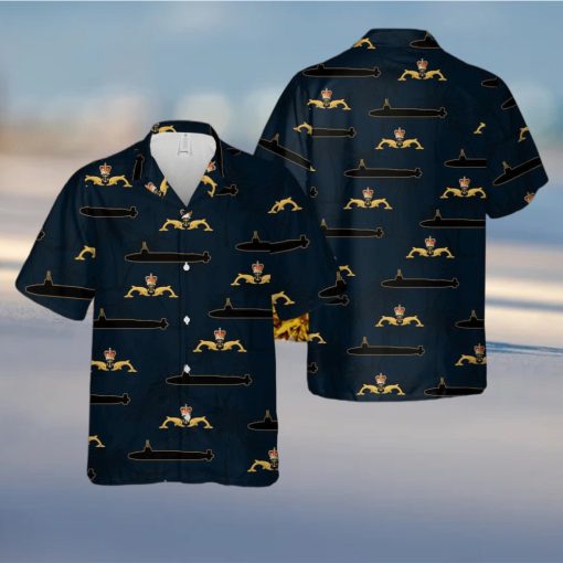 Royal Navy Dolphins Badge Hawaiian Shirt