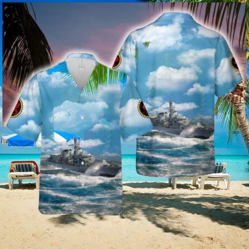 Royal Navy HMS Marlborough (F233) Type 23 frigate Hawaiian Shirt