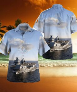 Royal Navy HMS Queen Elizabeth (R08) Hawaiian Shirt