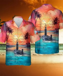 Royal Navy Trafalgar class submarine HMS Trenchant (S91) Hawaiian Shirt