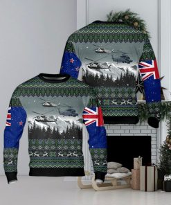 Royal New Zealand Navy SH2GI Seasprite Helicopter Christmas AOP Sweater Gift For Men And Women