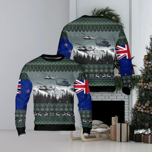 Royal New Zealand Navy SH2GI Seasprite Helicopter Christmas AOP Sweater Gift For Men And Women