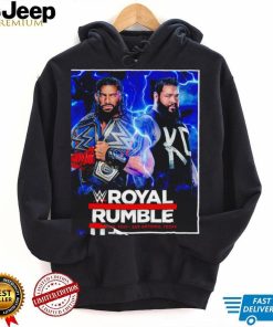 Royal Rumble 2023 Roman Reigns vs Kevin Owens poster shirtexas Rattlesnake logo shirt