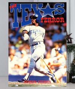 Ruben Sierra Texas Terror Texas Rangers Mlb Action Poster