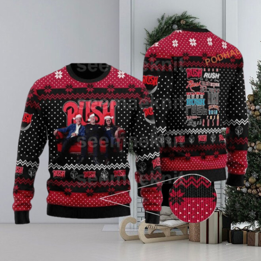 Rush Band Lover Ugly Christmas Sweater For Fans