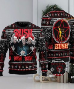 Rush Band Unisex Ugly 3D Sweater, Friends Christmas Sweater