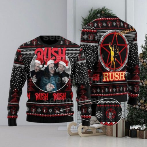 Rush Band Unisex Ugly 3D Sweater, Friends Christmas Sweater