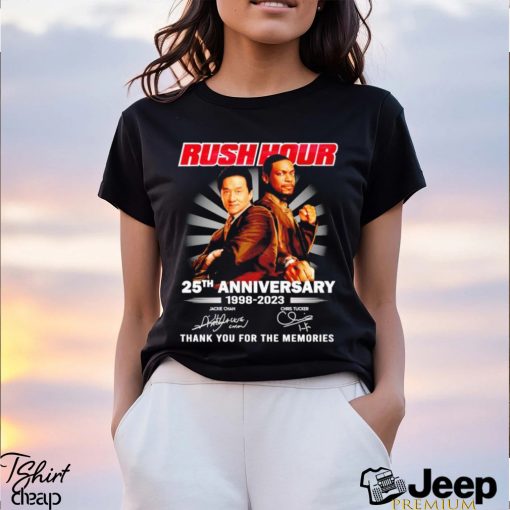 Rush Hour 25th anniversary 1998 2023 thank you for the memories shirt