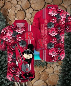 Rutgers Scarlet Knights Hawaiian Shirt Mickey Love Surfing Trending Summer Gift