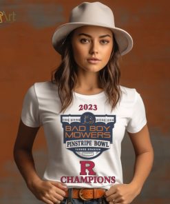 Rutgers scarlet knights champions 2023 pinstripe bowl shirt