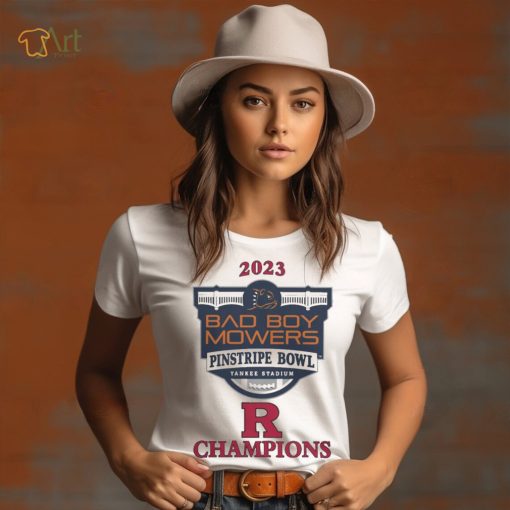 Rutgers scarlet knights champions 2023 pinstripe bowl shirt