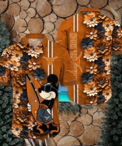Texas Longhorns Hawaiian Shirt Mickey Love Surfing Trending Summer Gift