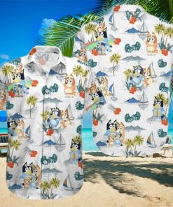 Bluey Family Beach Summer Hawaiian Shirt