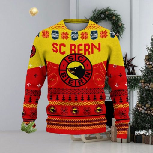 SC Bern Snowflakes Tree Custom Name Ugly Christmas Sweater New For Fans Gift Holidays Christmas