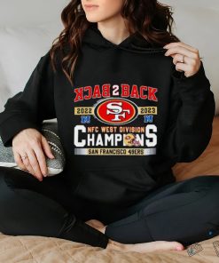 SF 49ers Back To Back 2023 NFC West Division Champions shirt