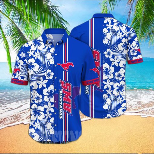 SMU Mustangs NCAA Flower Full Print Hawaiian Shirt