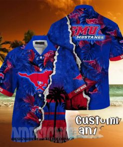 SMU Mustangs NCAA Flower Full Printed Classic Hawaiian Shirt