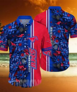 SMU Mustangs NCAA Flower Unisex All Over Print Hawaiian Shirt