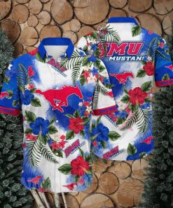 SMU Mustangs NCAA Flower Unisex Full Print Hawaiian Shirt